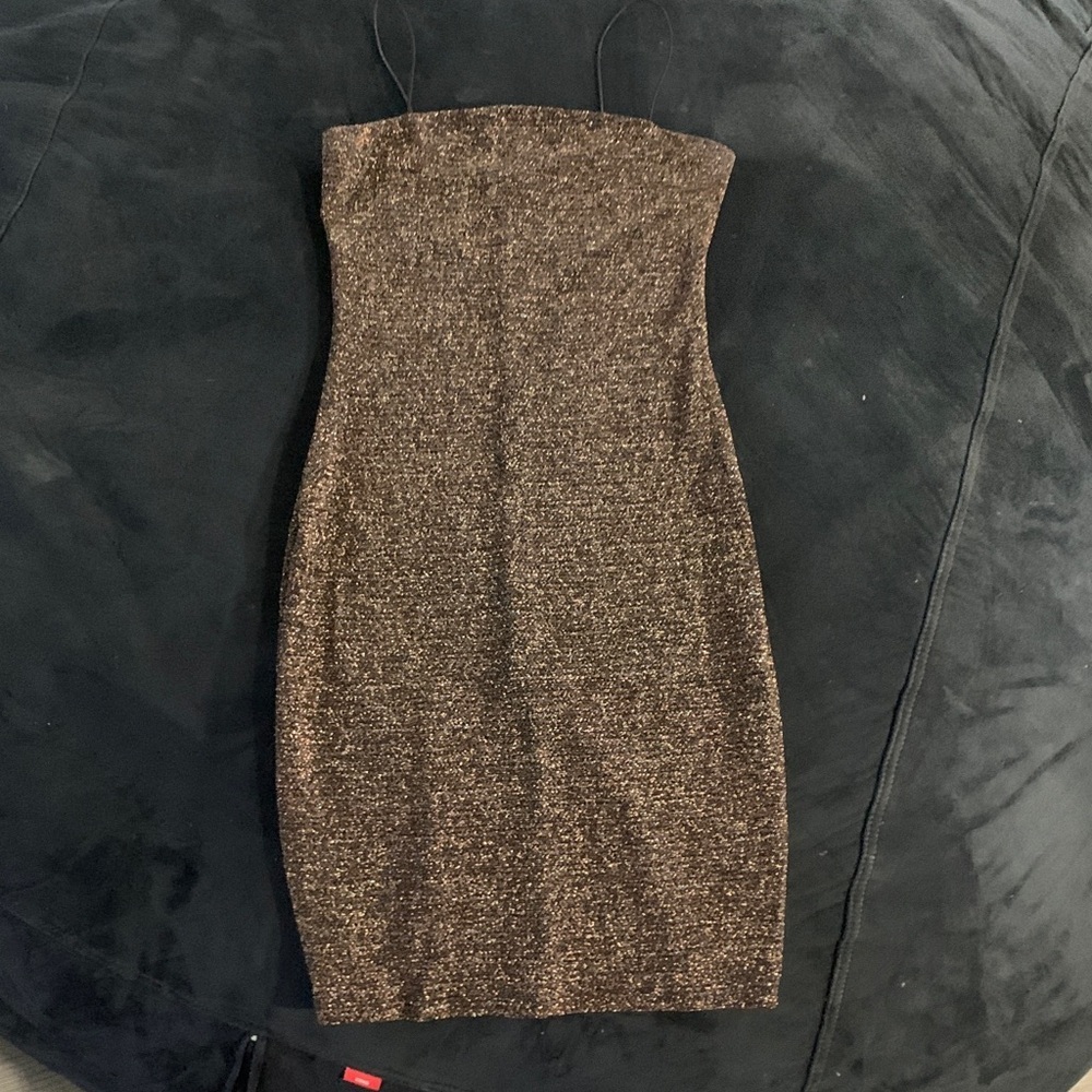 Chocolate Glittery Dress - Picture 3 of 5